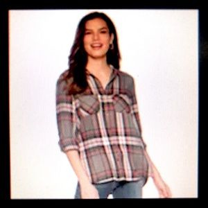 Rock & Republic Plaid Shirt size S